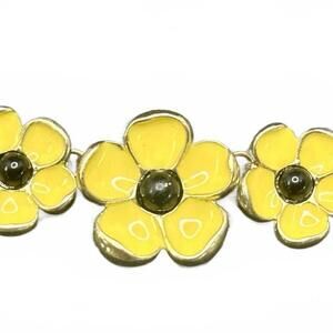 Sunny Yellow Flower Necklace - Brighten Your Day with Floral Charm!